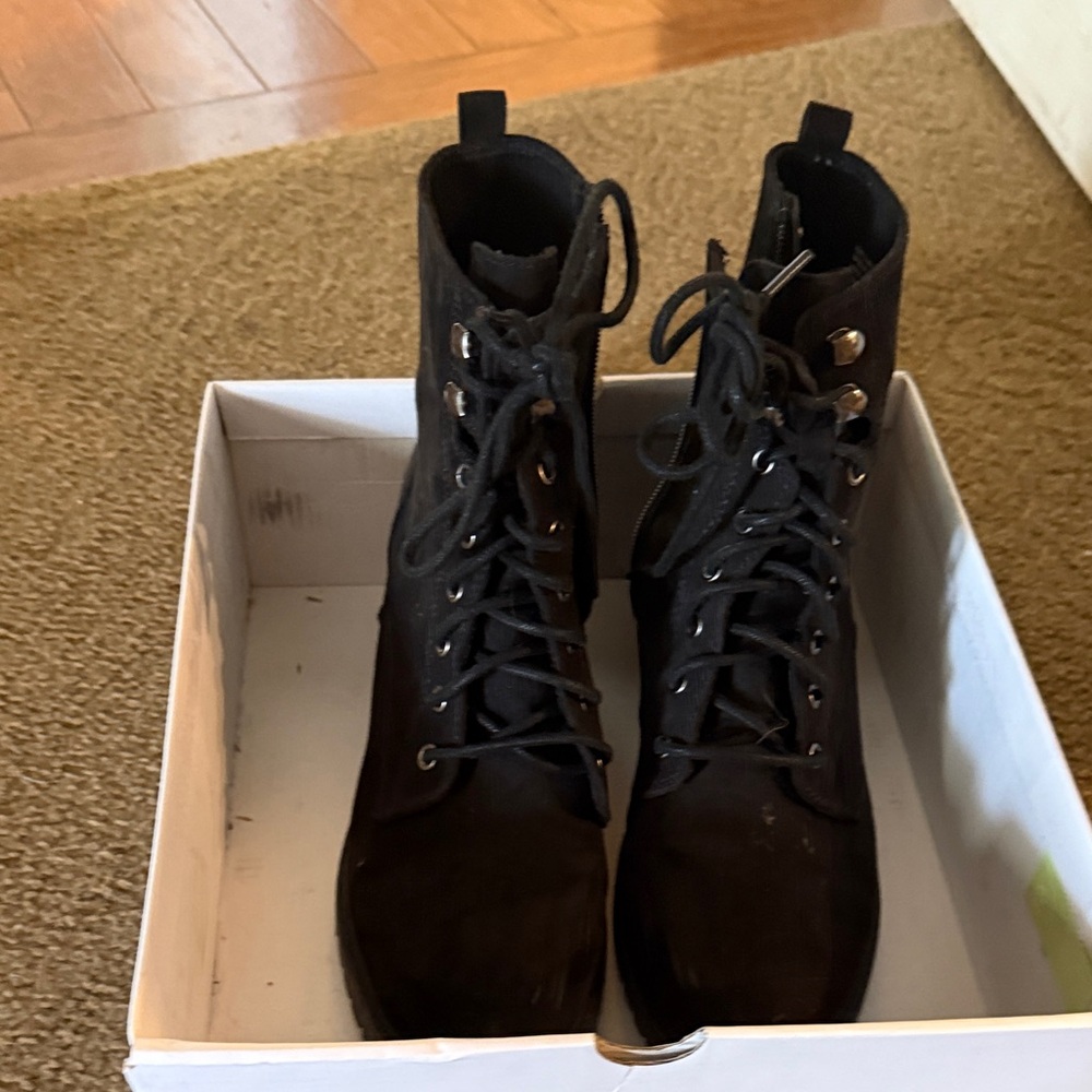 Sonoma Black Combat Boots